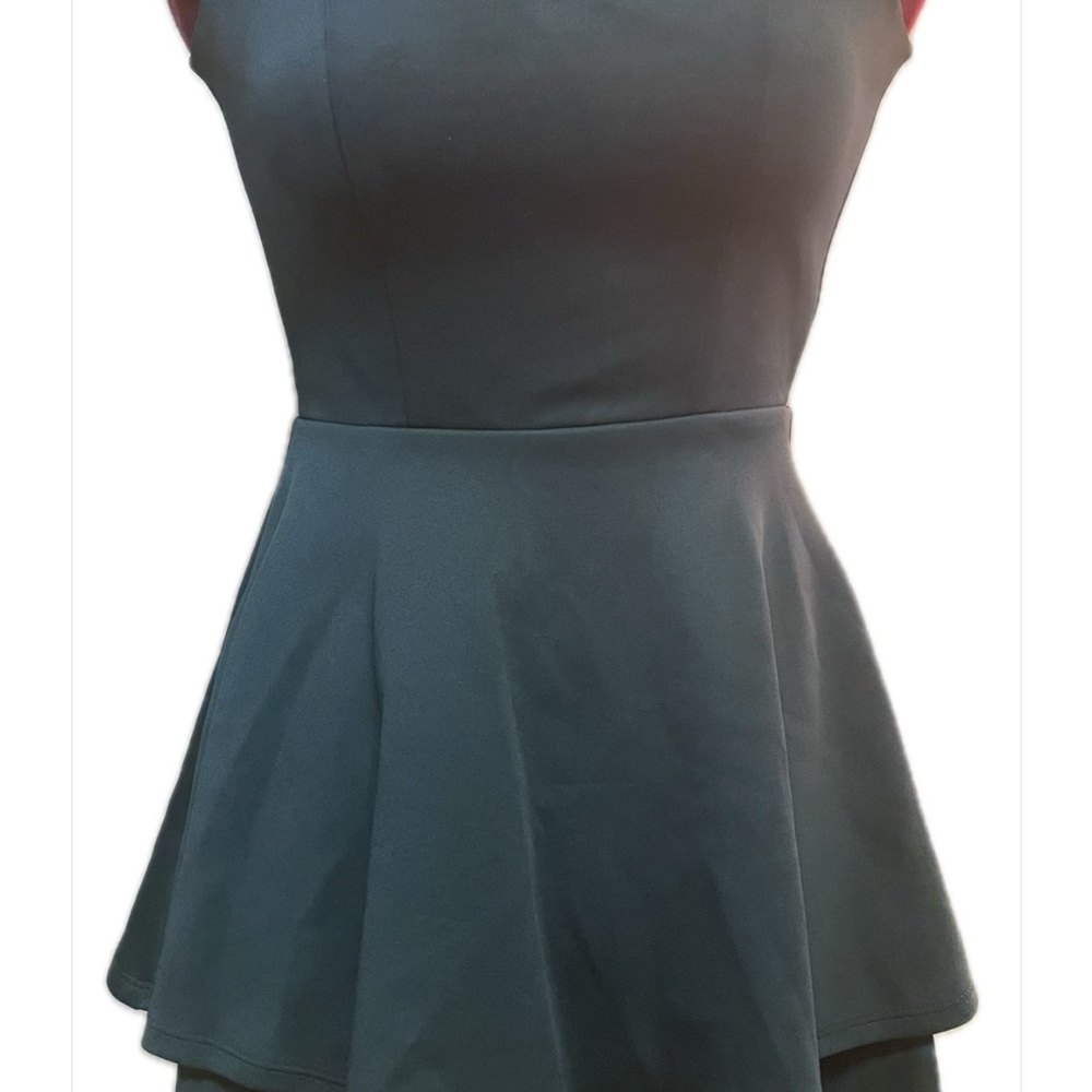 Trixxi Teal Green Peplum Mini Cocktail Dress Size 0/XS Formal Wedding